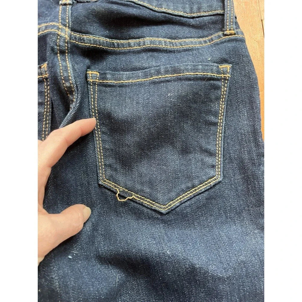 Old Navy Women Jean Pants 2 High Rise Super Skinny Dark Wash Stretch Blue - Picture 8 of 10